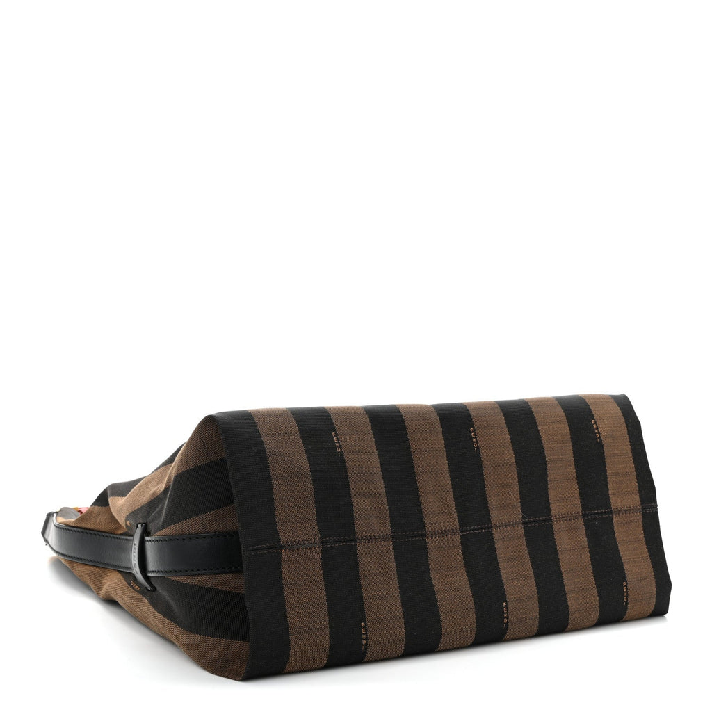 Pequin Cuoio Vegetale Medium Hobo Tobacco Rosso Black