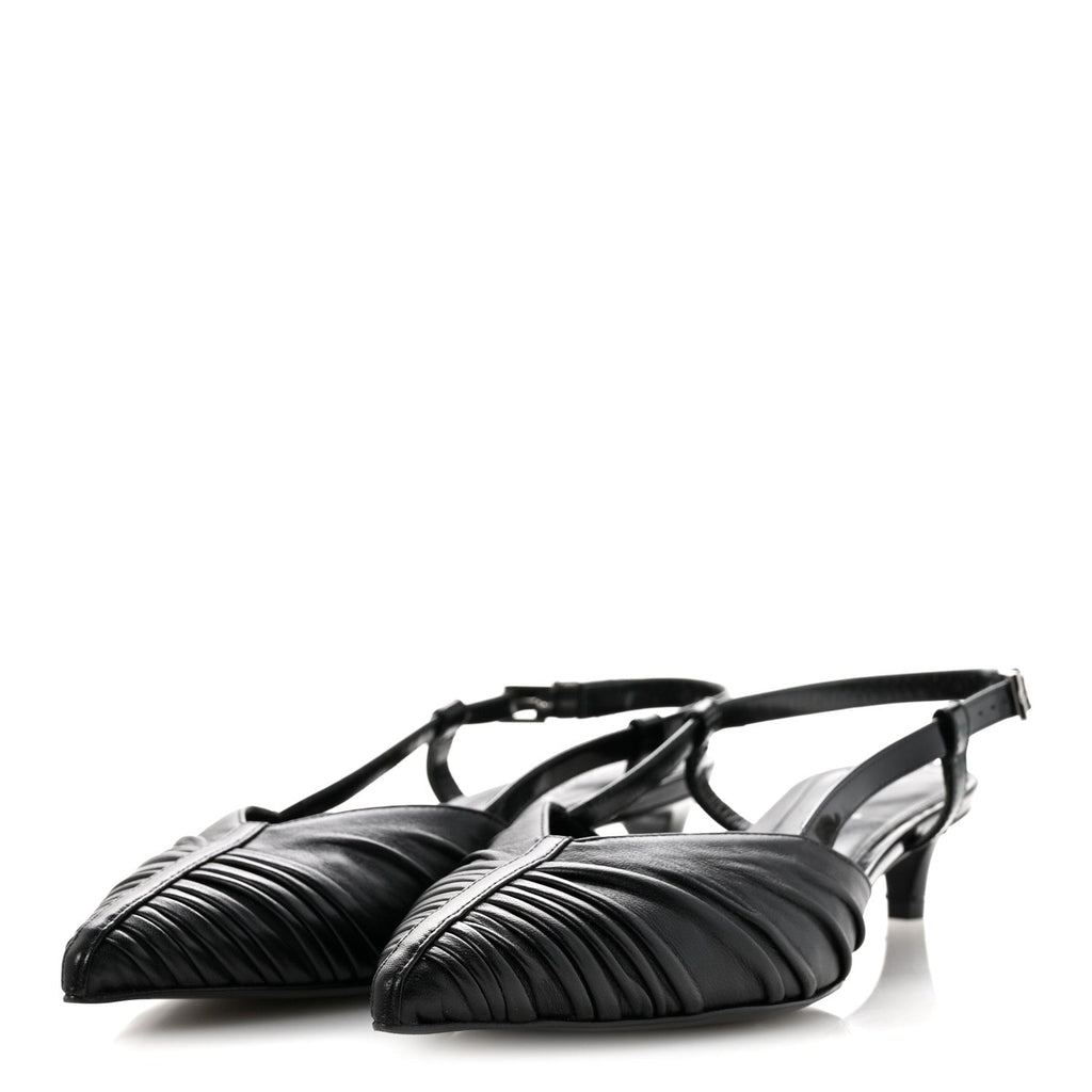 Calfskin Allure D'Orsay Slingback Pump 37.5 Black