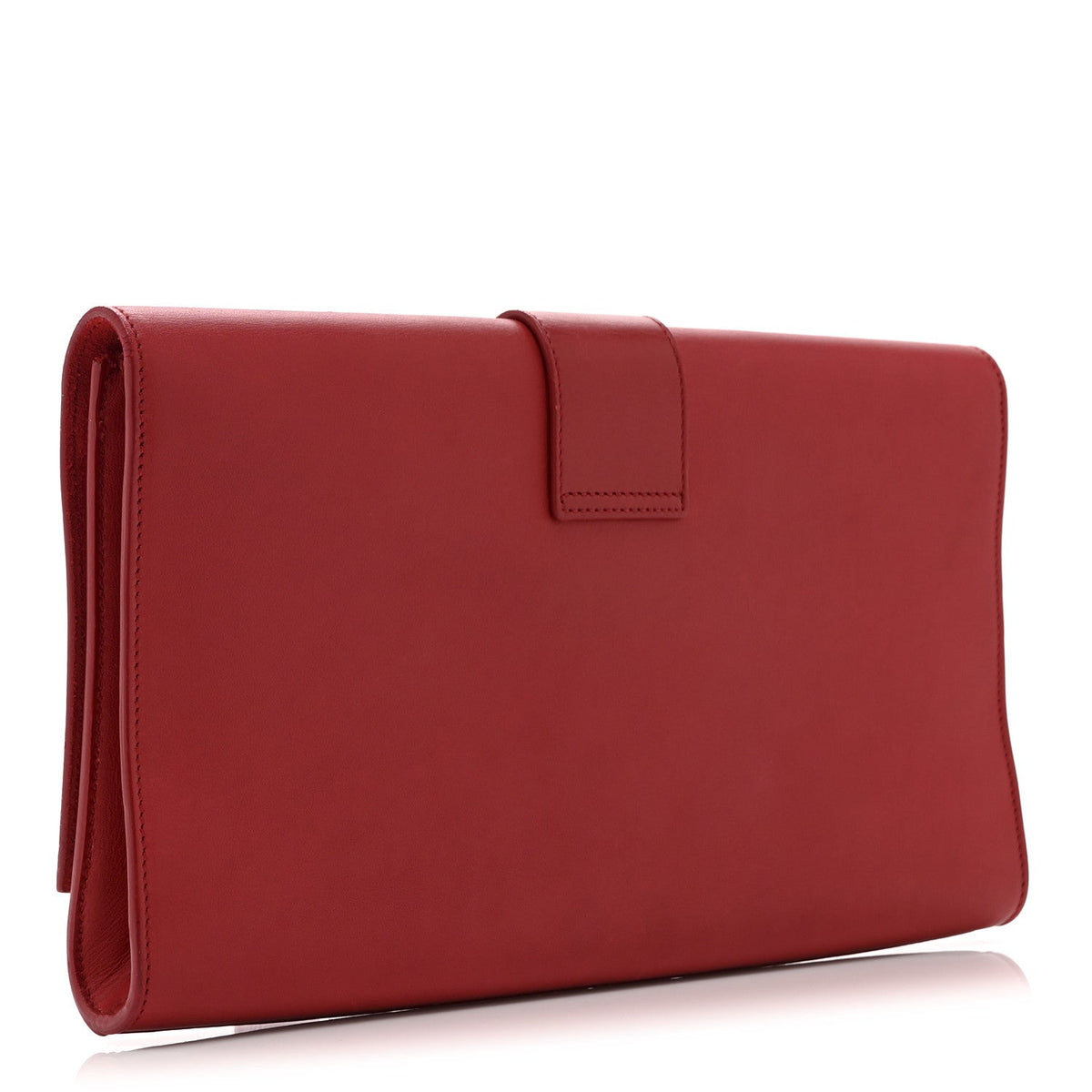Calfskin Classic Y Ligne Clutch Red