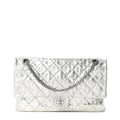 Metallic Striped Calfskin 2.55 Reissue 226 Flap Silver Silver