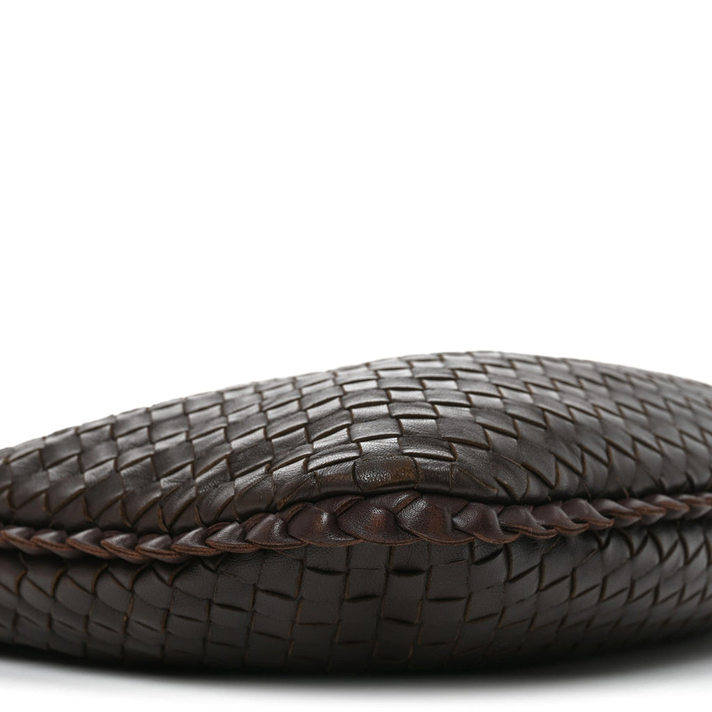 Nappa Intrecciato Medium Veneta Hobo Ebano