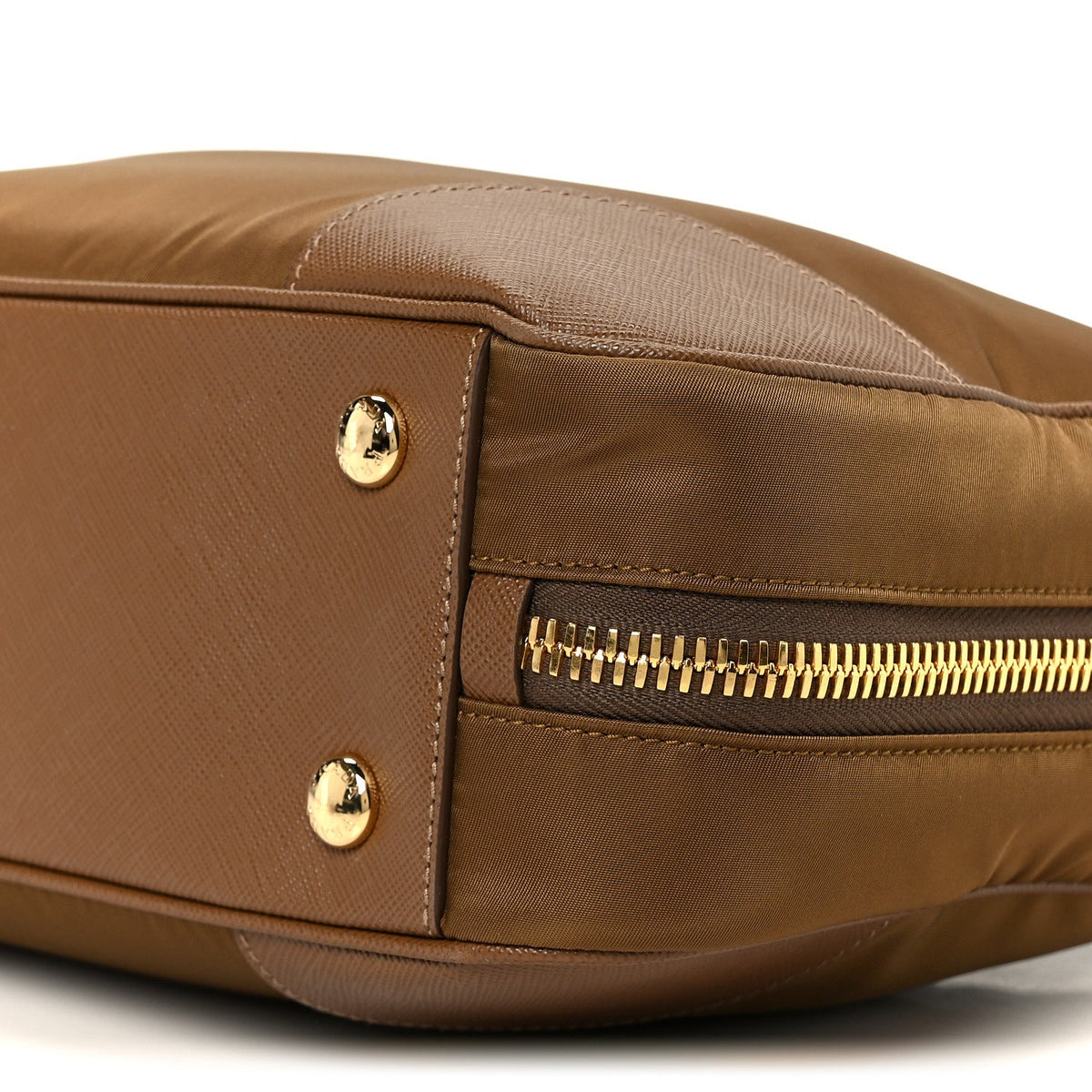 Re-Nylon Saffiano Medium Re-Edition 1978 Two Handle Bag Sughero
