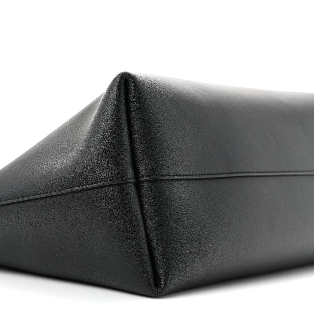 Calfskin Large Shopping Tote Black