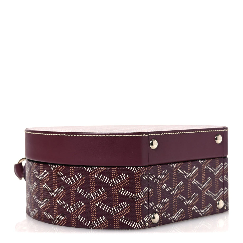 Goyardine Alto Hatbox Burgundy