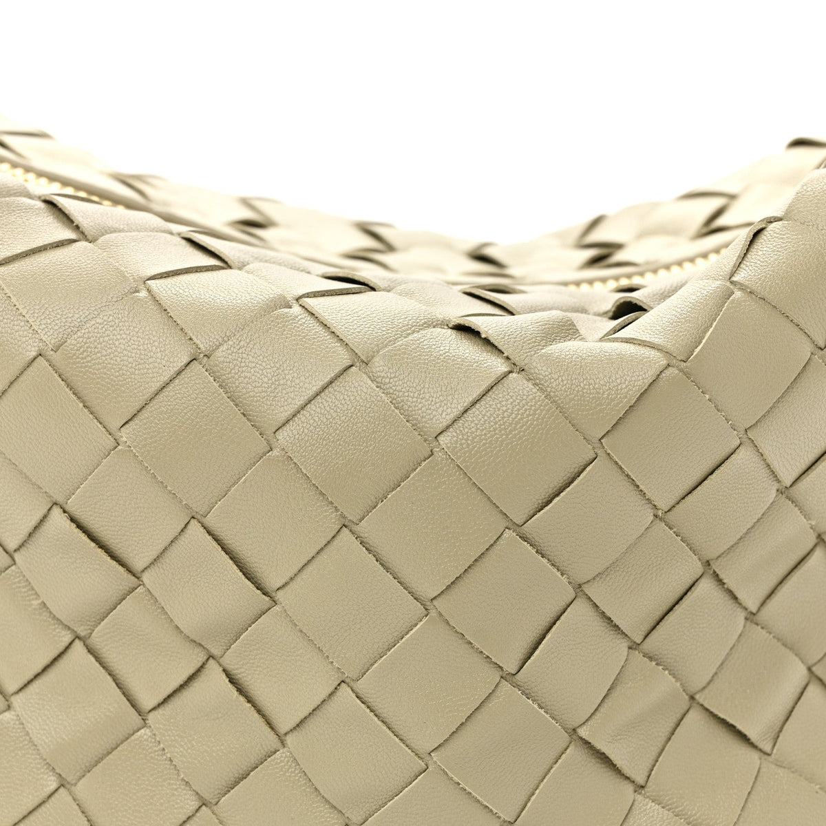 Calfskin Nappa Intrecciato Mini Wallace Travertine Travertine