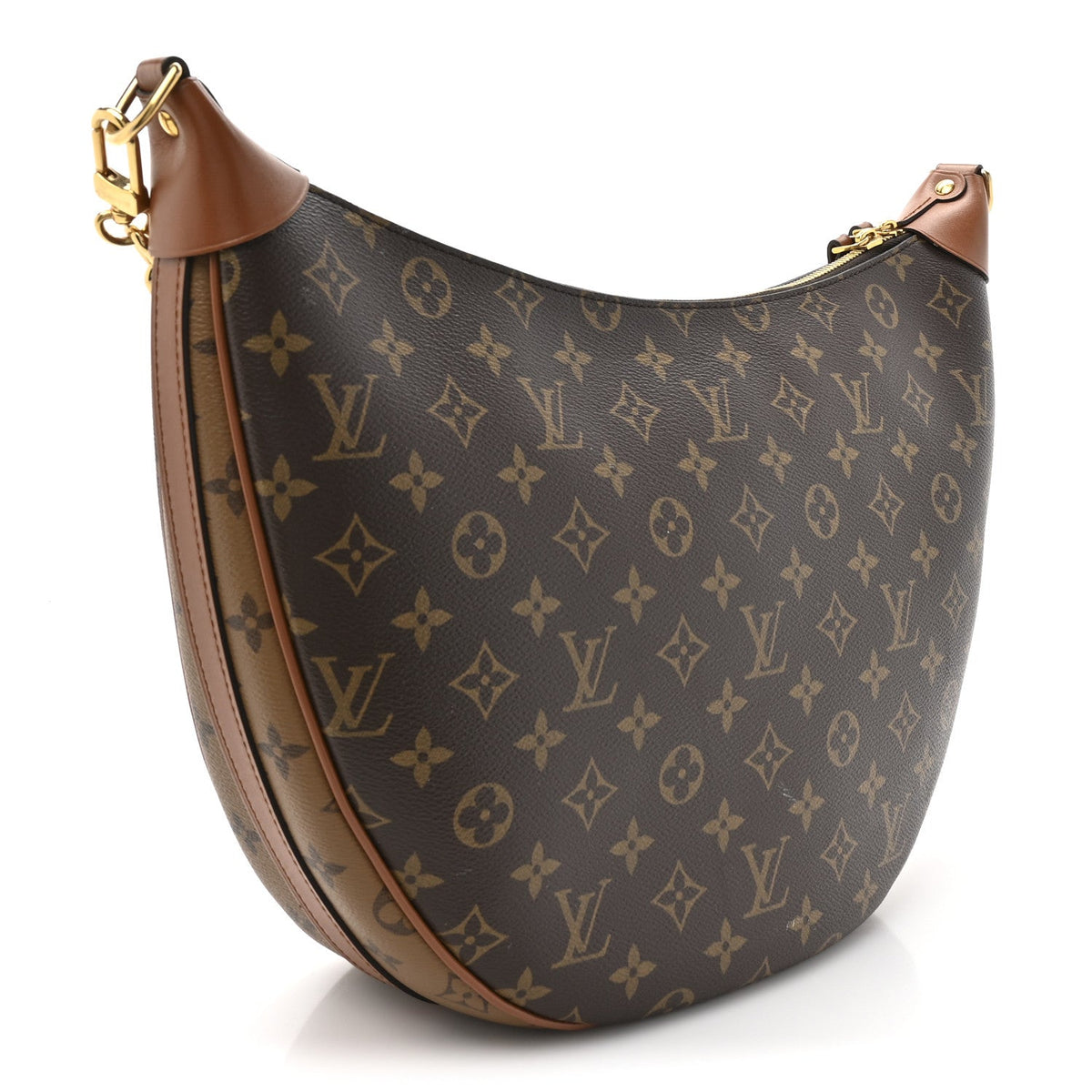 Reverse Monogram Loop Hobo