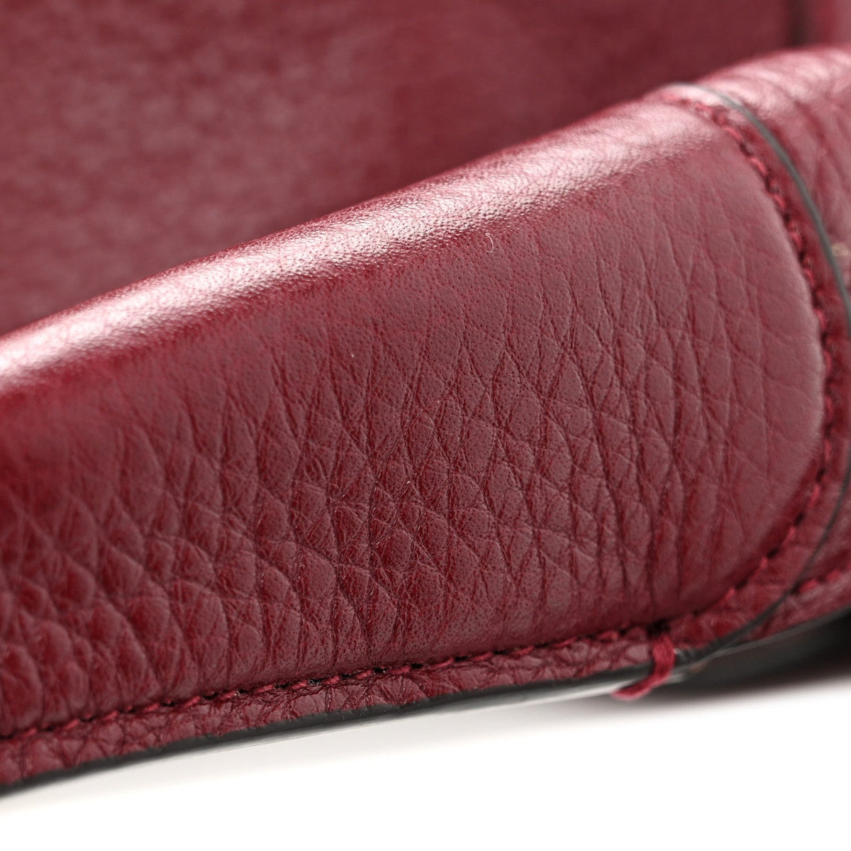 Grained Calfskin Softbit Maxi Shoulder Bag Rosso Ancora