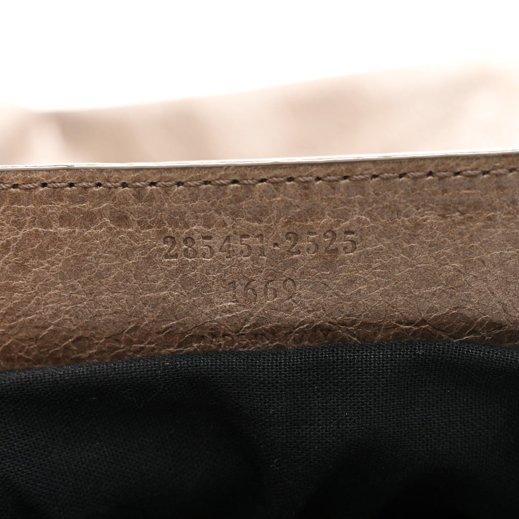 Agneau Giant 12 Rose Gold Hardware Work Gris Poivre