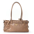 Shiny Nappa Medium Bonnie Shoulder Bag Cameo