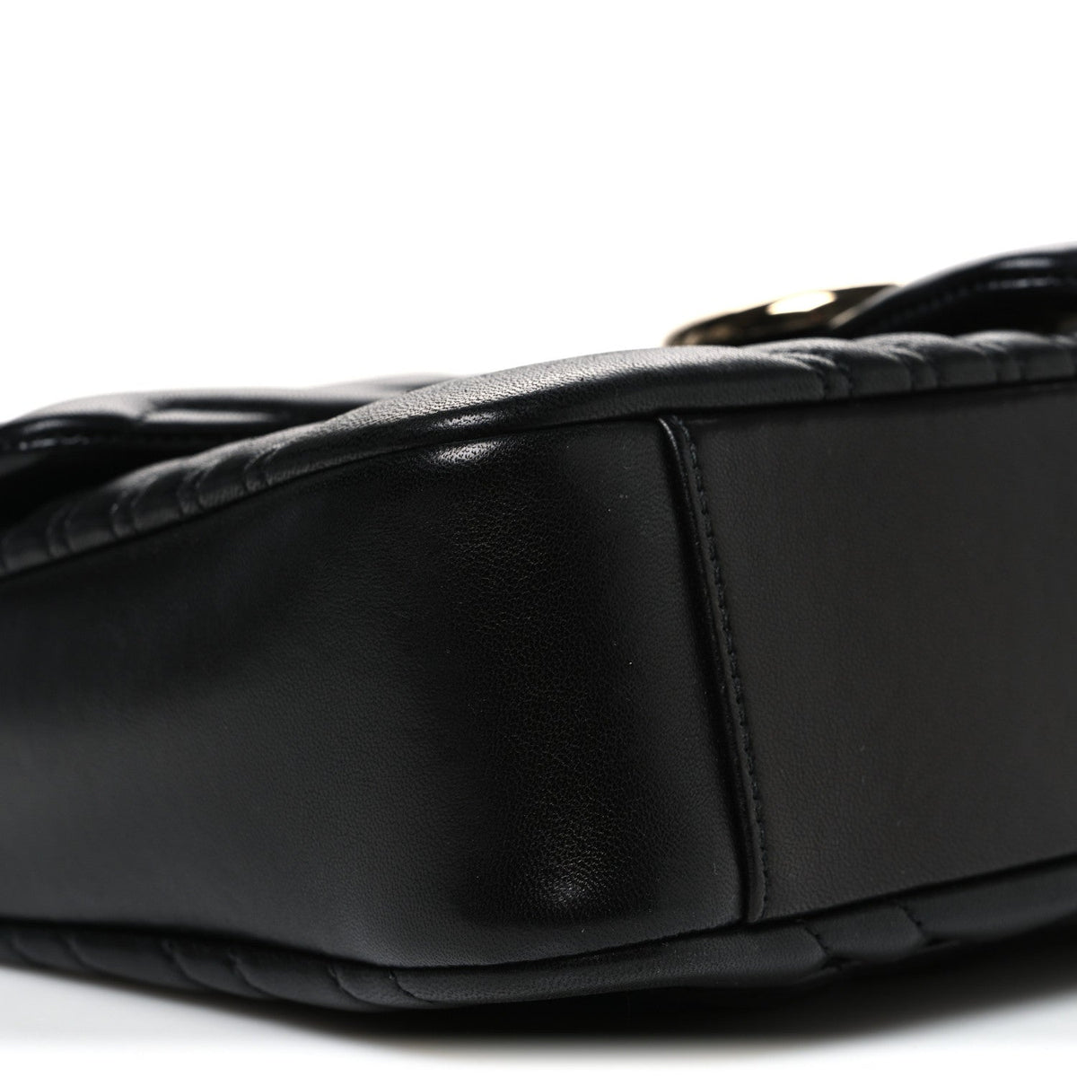 Lambskin Matelasse Large GG Marmont Shoulder Bag Black