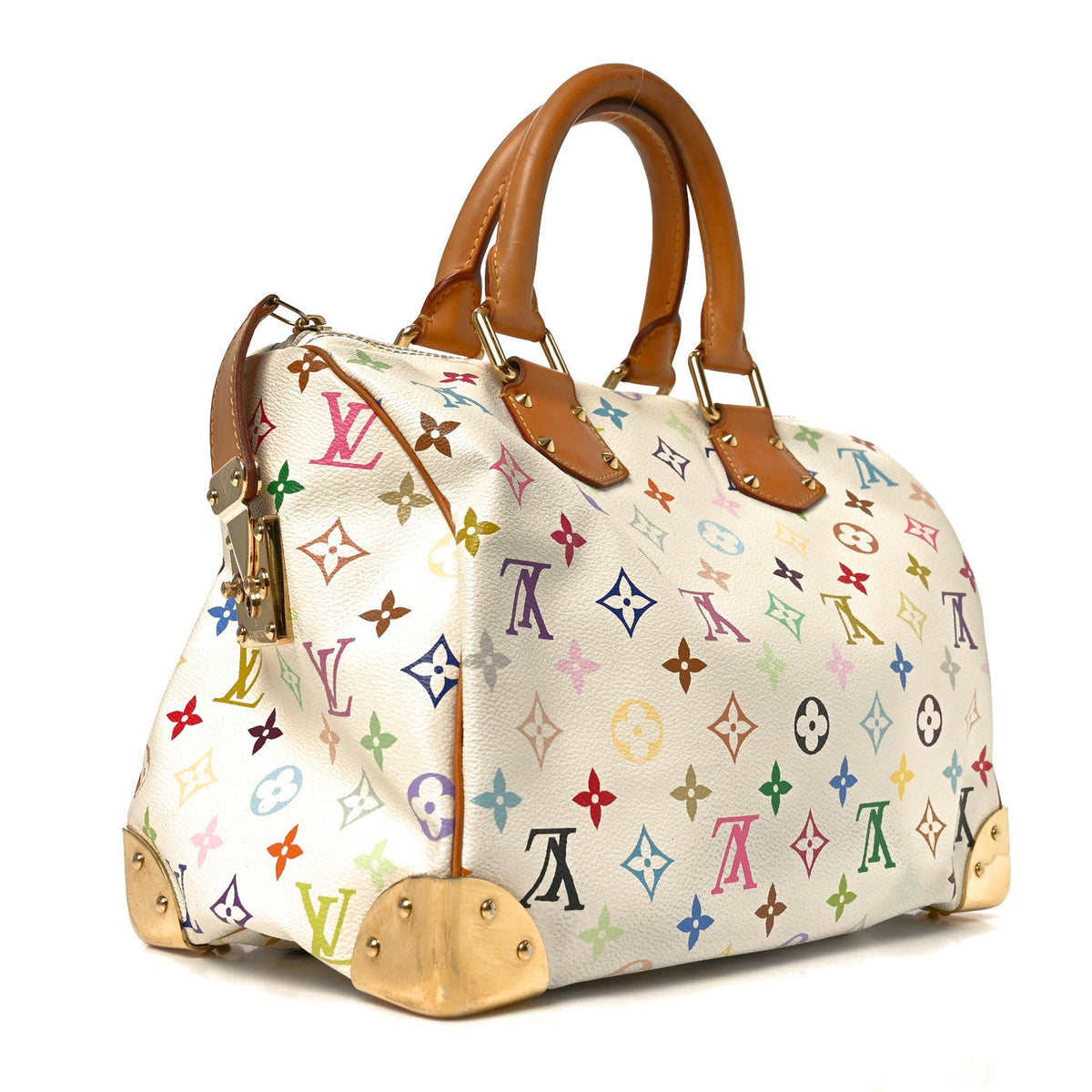 Monogram Multicolor Speedy 30 White