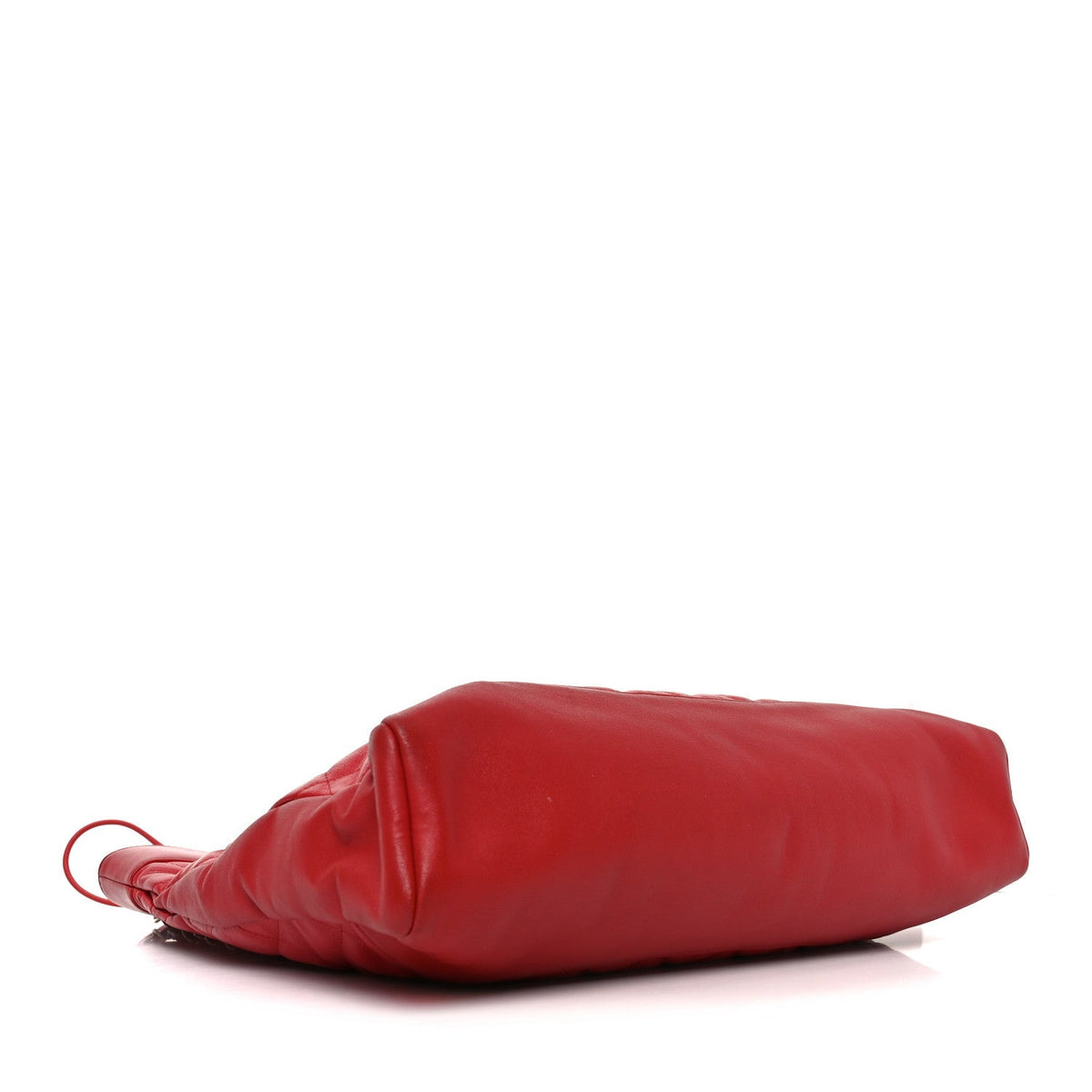 Shiny Aged Calfskin Quilted Large 31 Shopping Bag Red