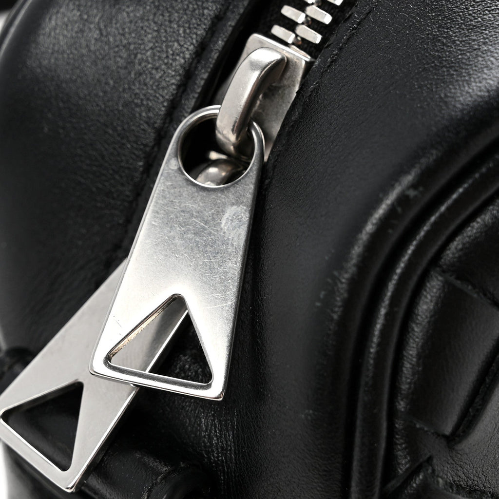 Nappa Intrecciato Small Classic Camera Bag Black