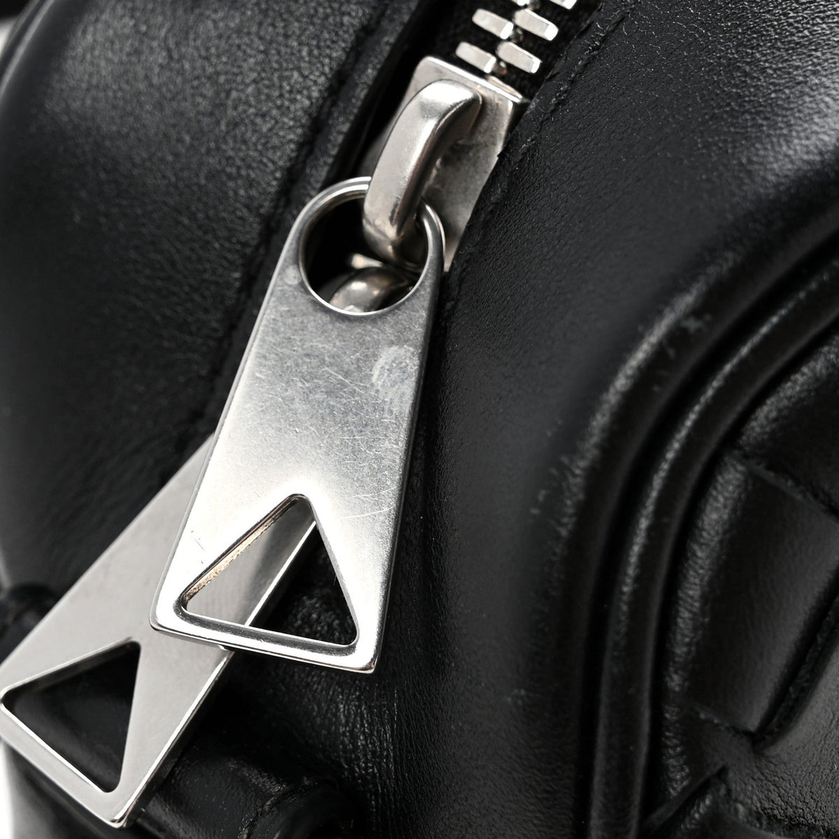 Nappa Intrecciato Small Classic Camera Bag Black