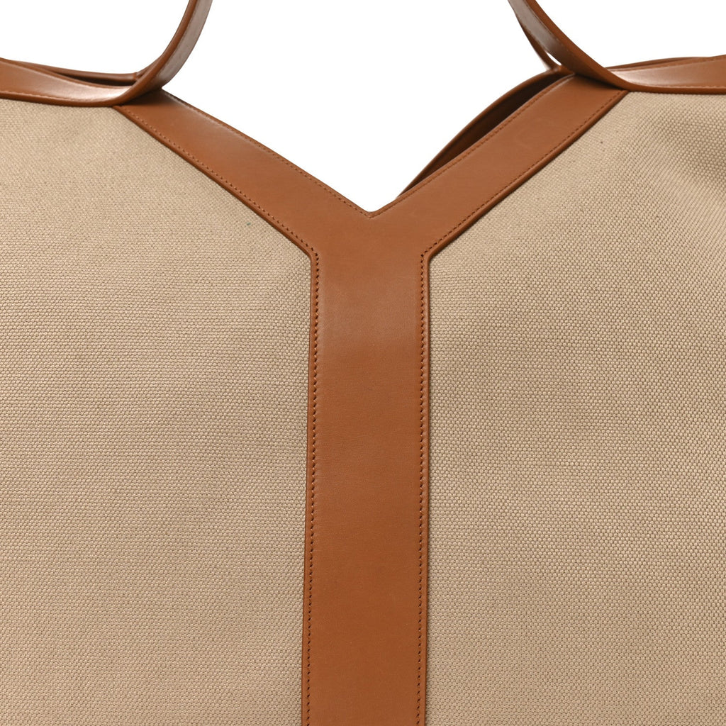 Canvas Calfskin Y Tote Desert Dust Brick