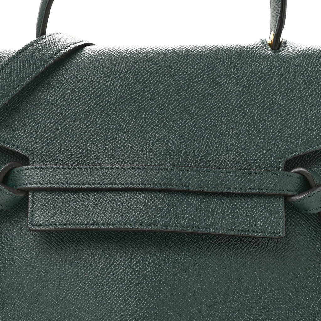 Grained Calfskin Micro Belt Bag Amazone