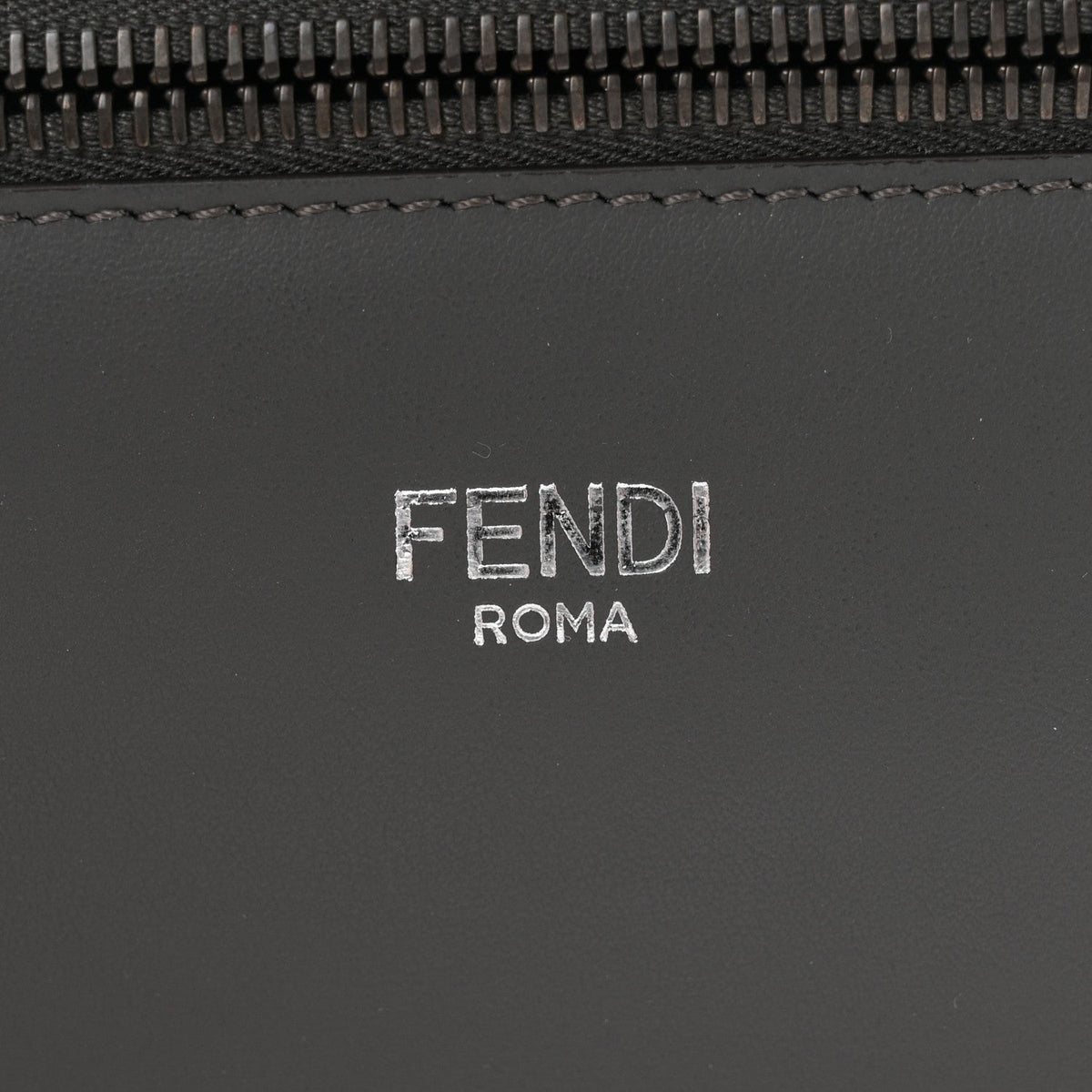 Cuoio Romano Vitello Cover Glazed Fabric Bi-Color FF 1974 Mini Peekaboo I SEE U Satchel Asfalto Praline Tobacco Moro