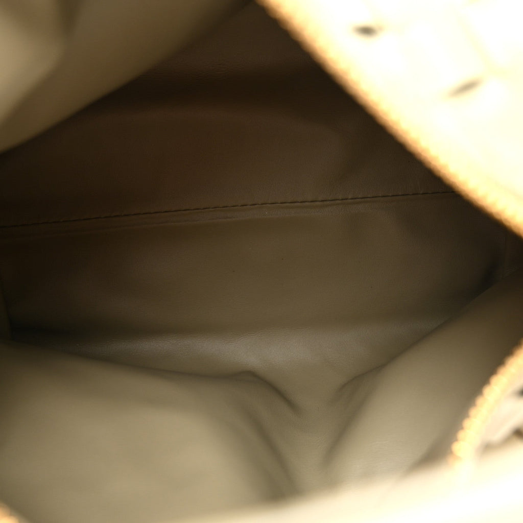 Calfskin Nappa Intrecciato Mini Wallace Travertine Travertine