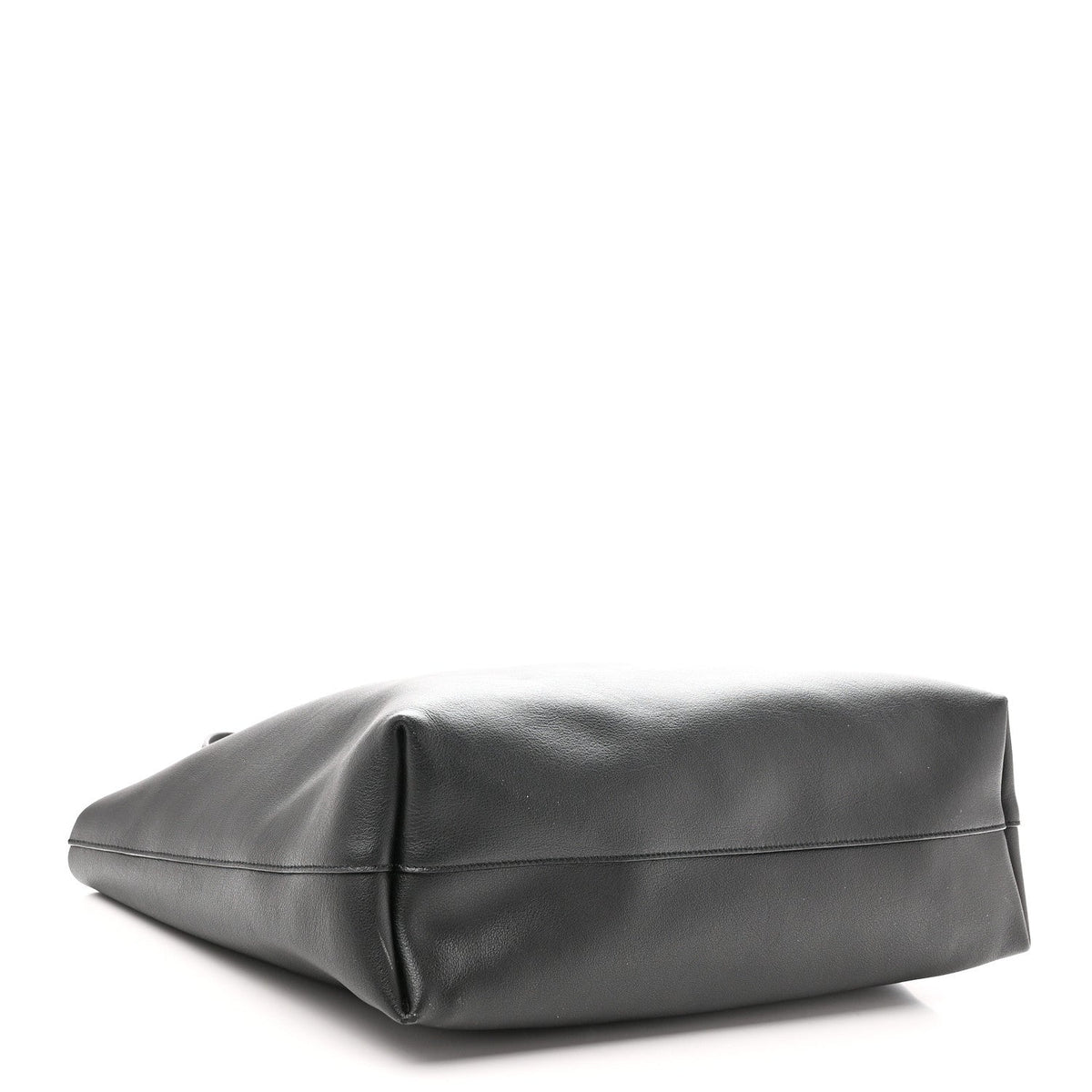 Calfskin Large Shopping Tote Black
