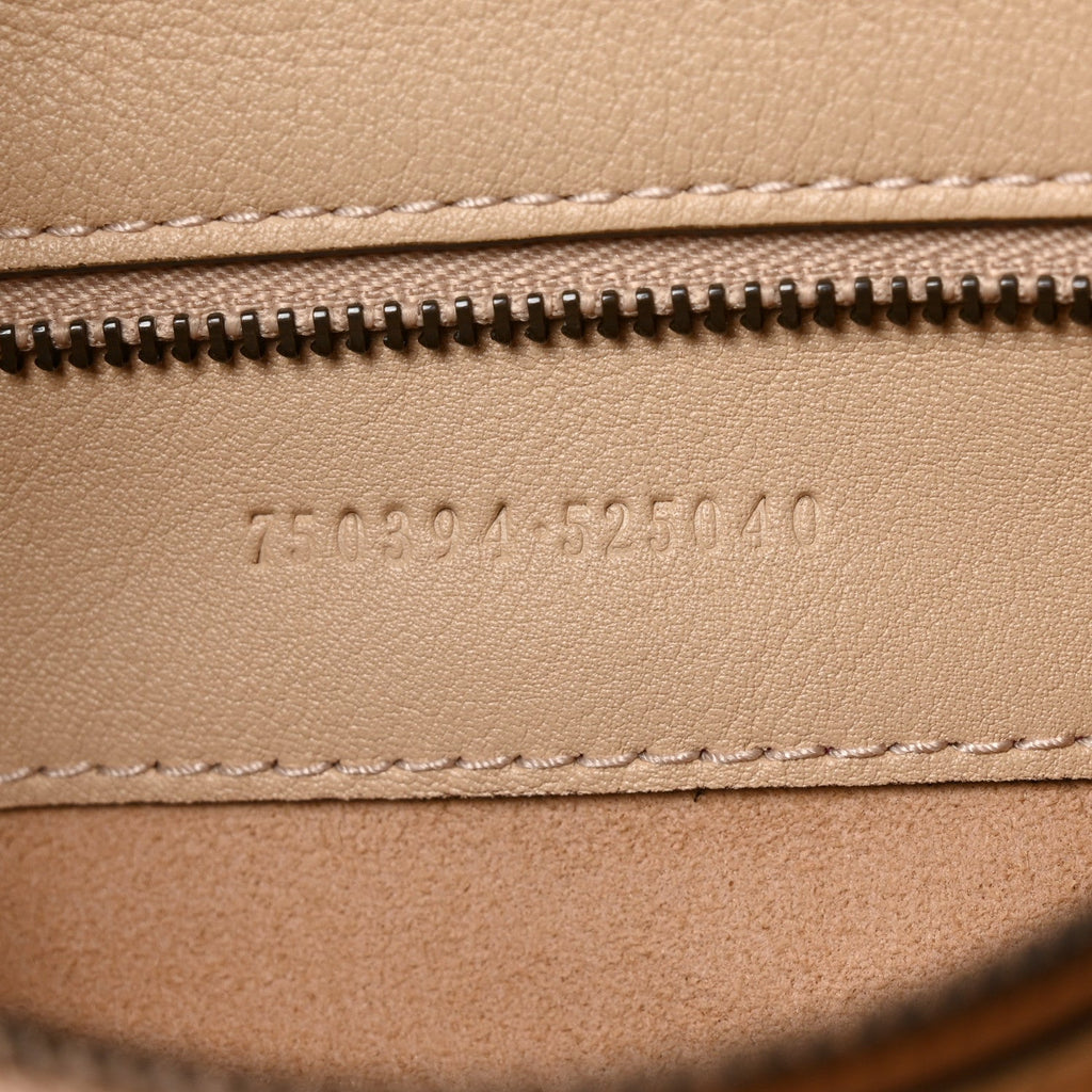 Calfskin Medium Diana Round Tote Bag Oatmeal