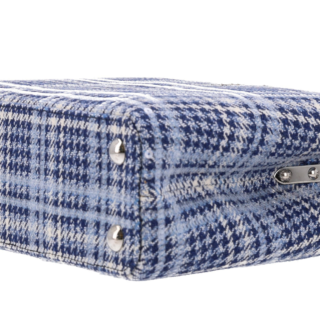 Tweed Sequins Snakeskin Capucines BB Blue