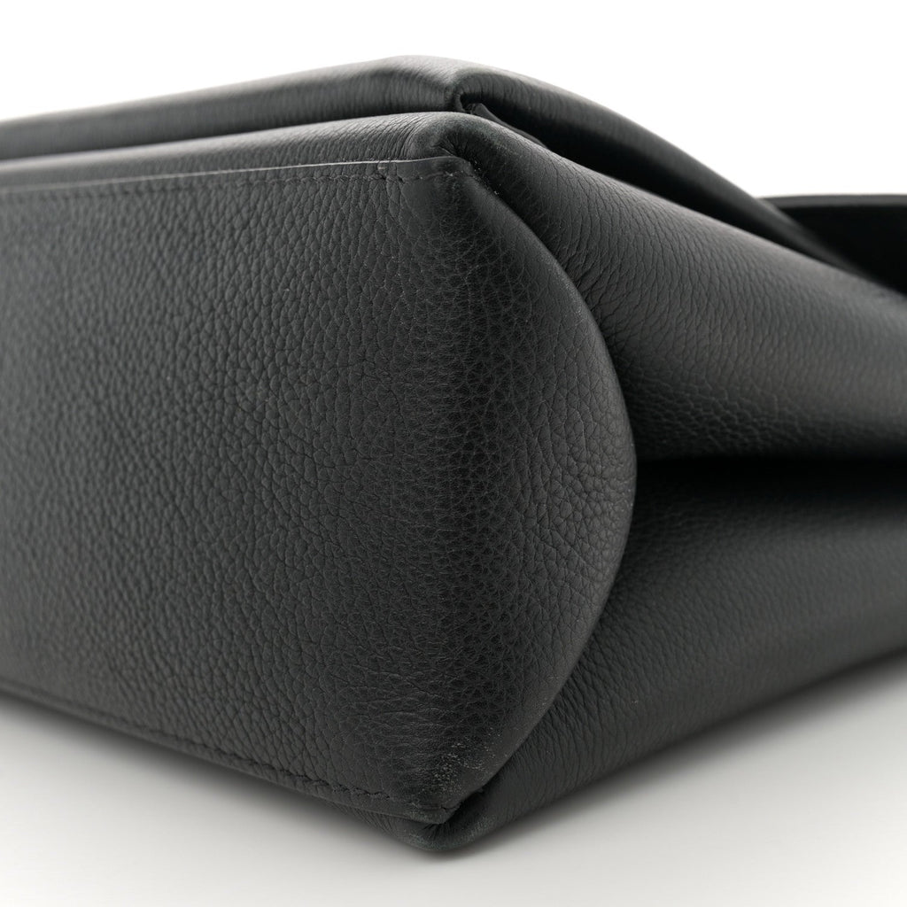 Soft Calfskin My Lockme Top Handle Black
