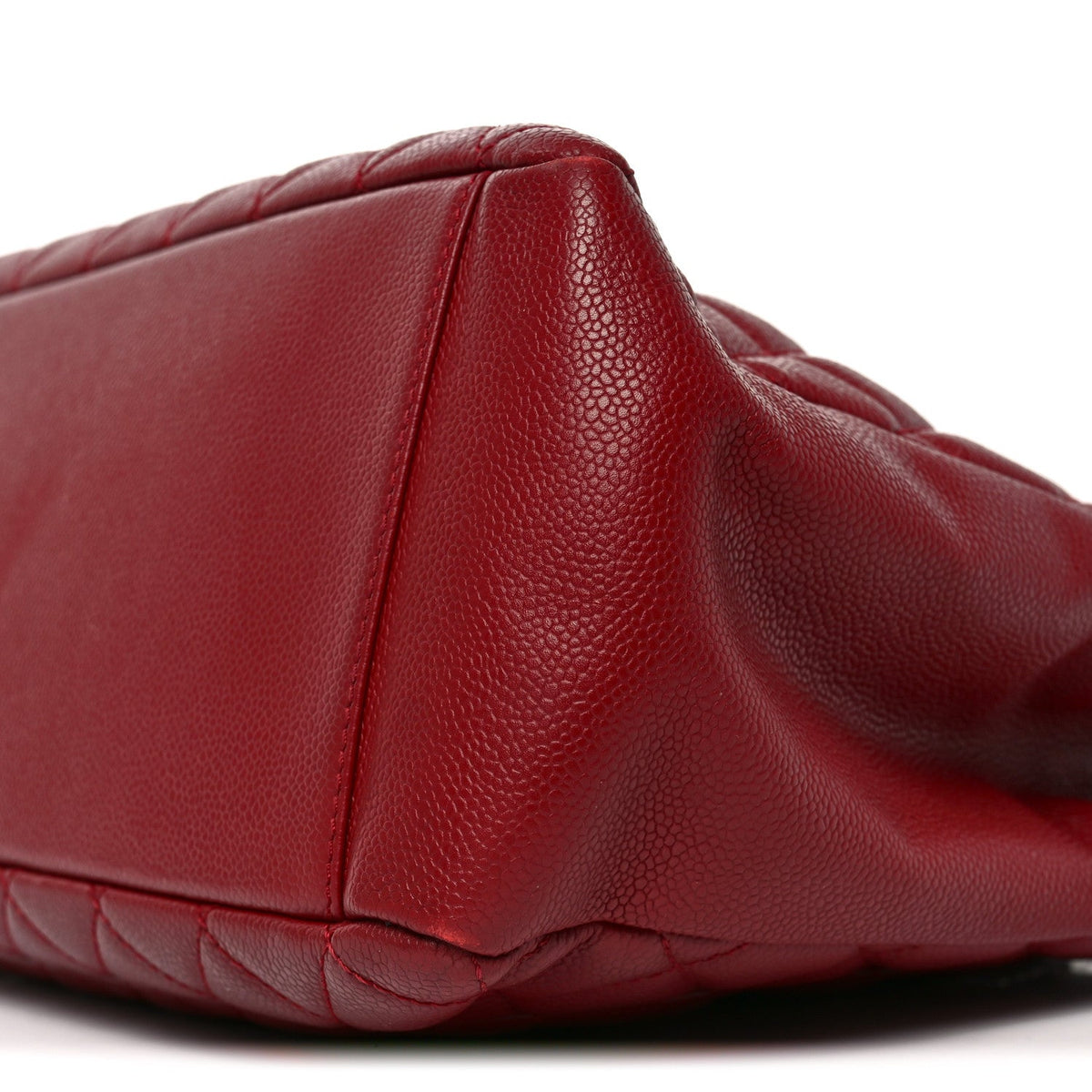 Caviar Quilted Grand Shopping Tote GST Red