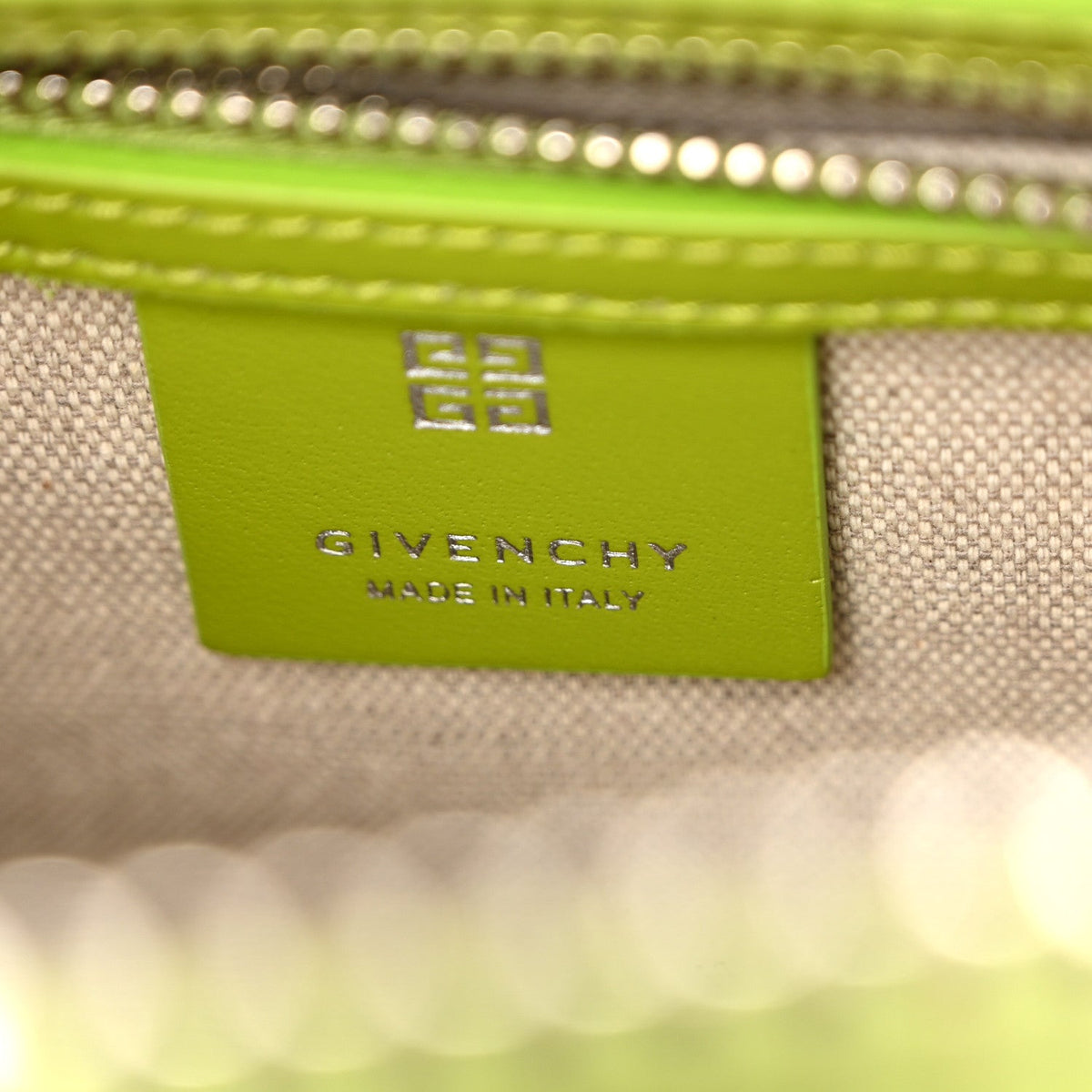 Shiny Lord Calfskin Mini Antigona Citrus Green