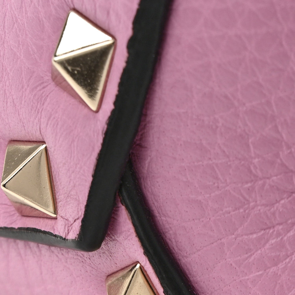 Pebbled Calfskin Mini Rockstud Crossbody Bag Giacinto