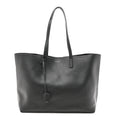 Calfskin Large Shopping Tote Black
