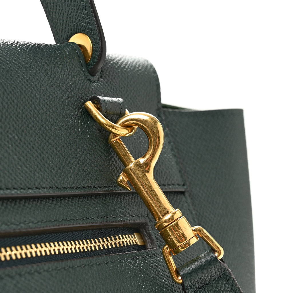 Grained Calfskin Micro Belt Bag Amazone
