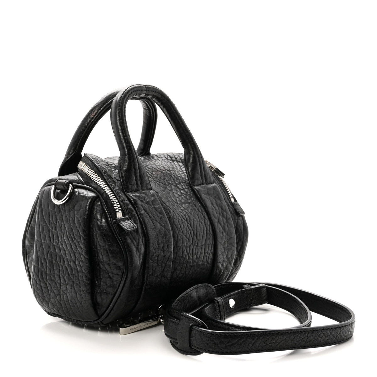 Pebbled Lambskin Mini Rockie Black Rhodium Hardware Black Rhodium Hardware