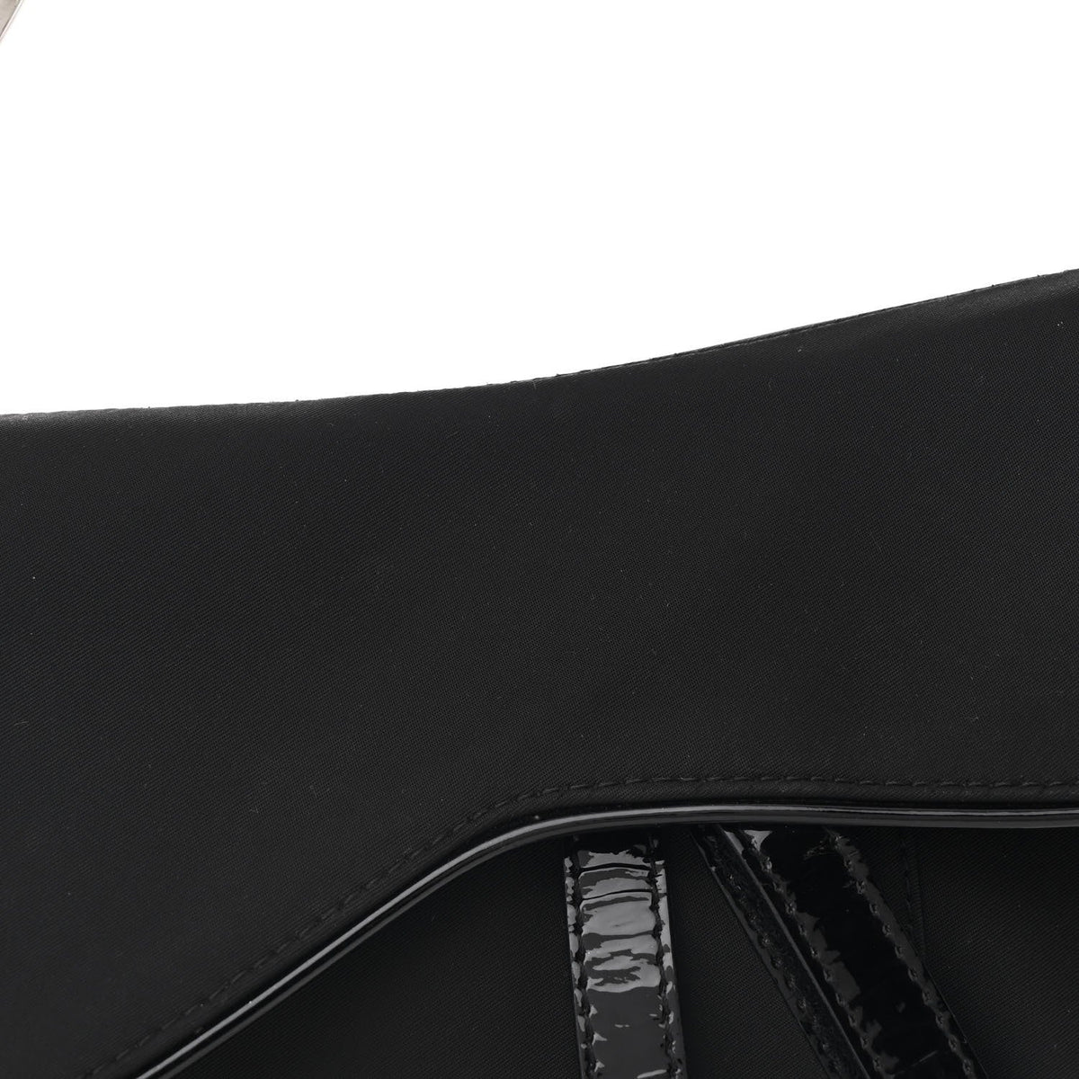 Nylon Saddle Bag Black