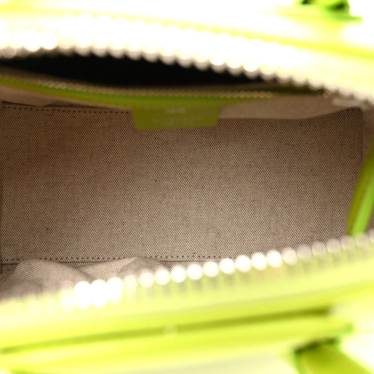 Shiny Lord Calfskin Mini Antigona Citrus Green