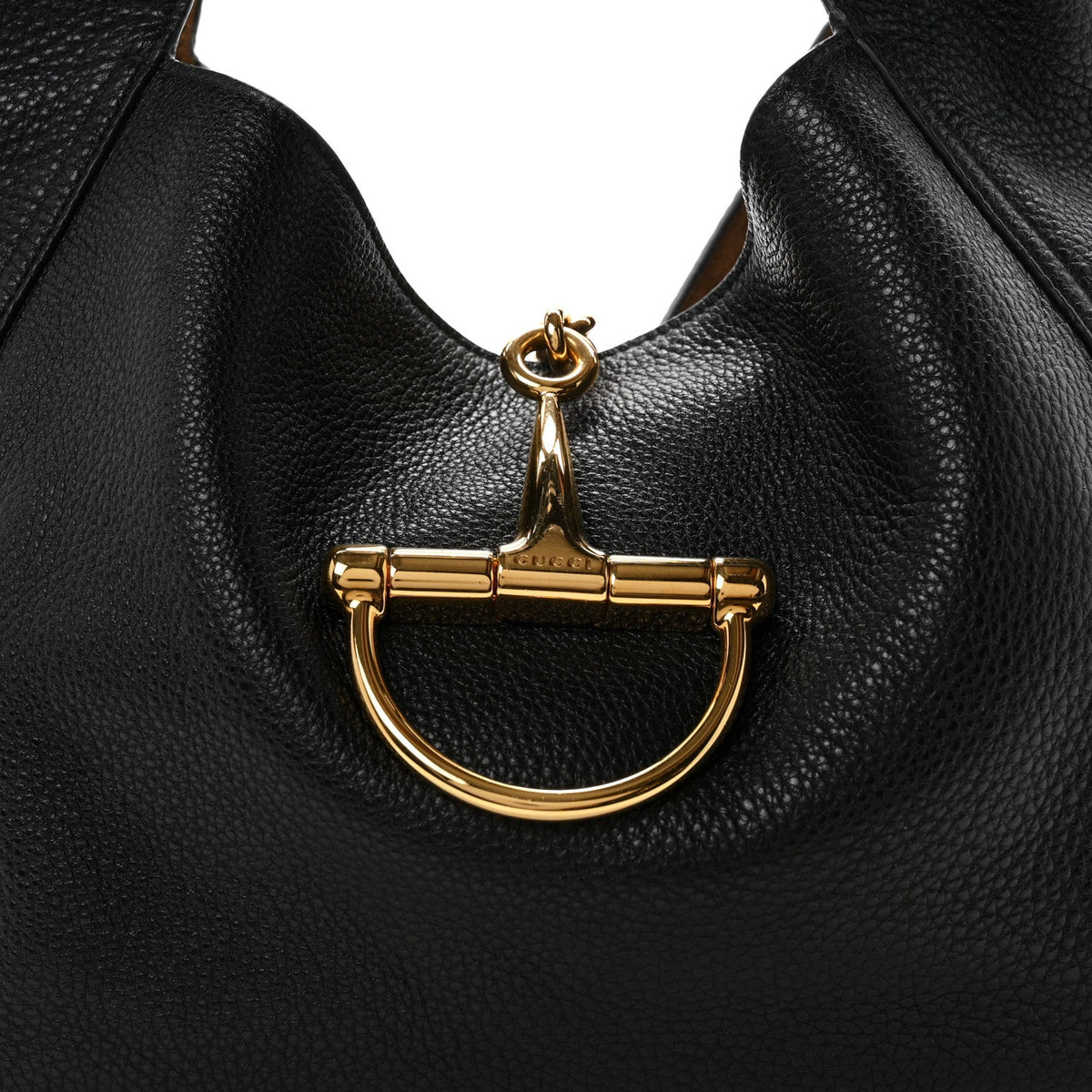 Grained Calfskin Softbit Maxi Shoulder Bag Black
