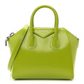 Shiny Lord Calfskin Mini Antigona Citrus Green