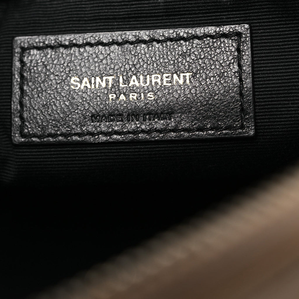 Calfskin Matelasse Monogram Lou Camera Bag Dark Beige