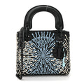 X BHARTI KHER Calfskin Painted Mini Lady Dior Black