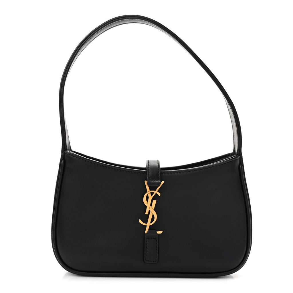 Smooth Calfskin Le 5 A 7 Mini Hobo Black