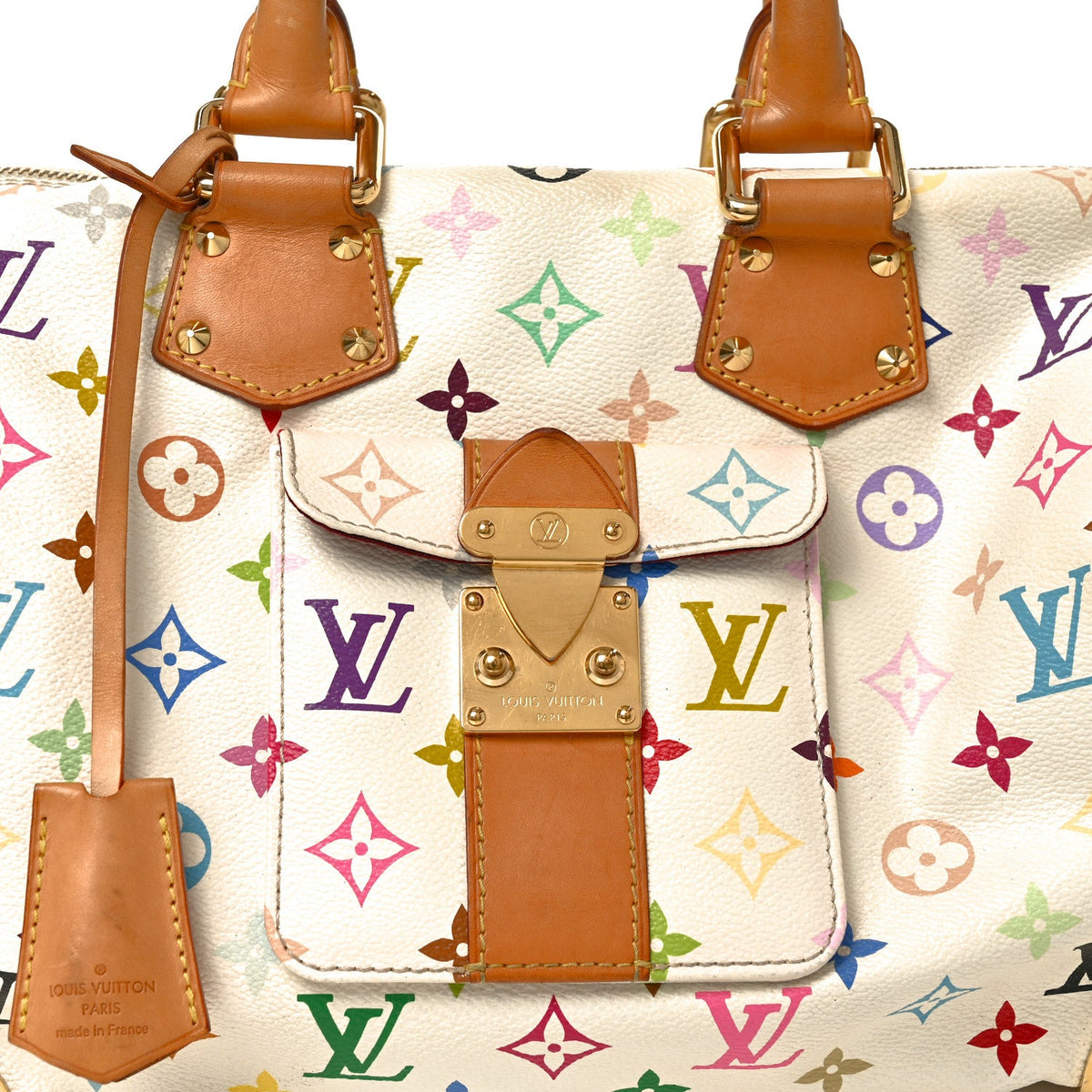 Monogram Multicolor Speedy 30 White