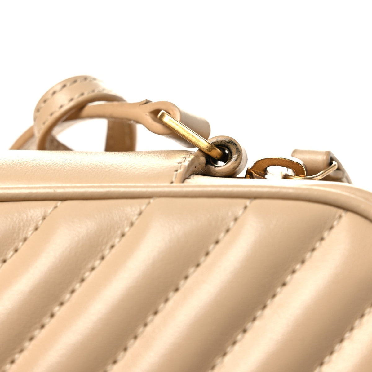 Calfskin Matelasse Monogram Lou Camera Bag Dark Beige