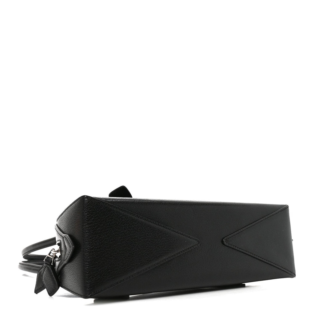 Shiny Goatskin Small Le Teckel Bag Black