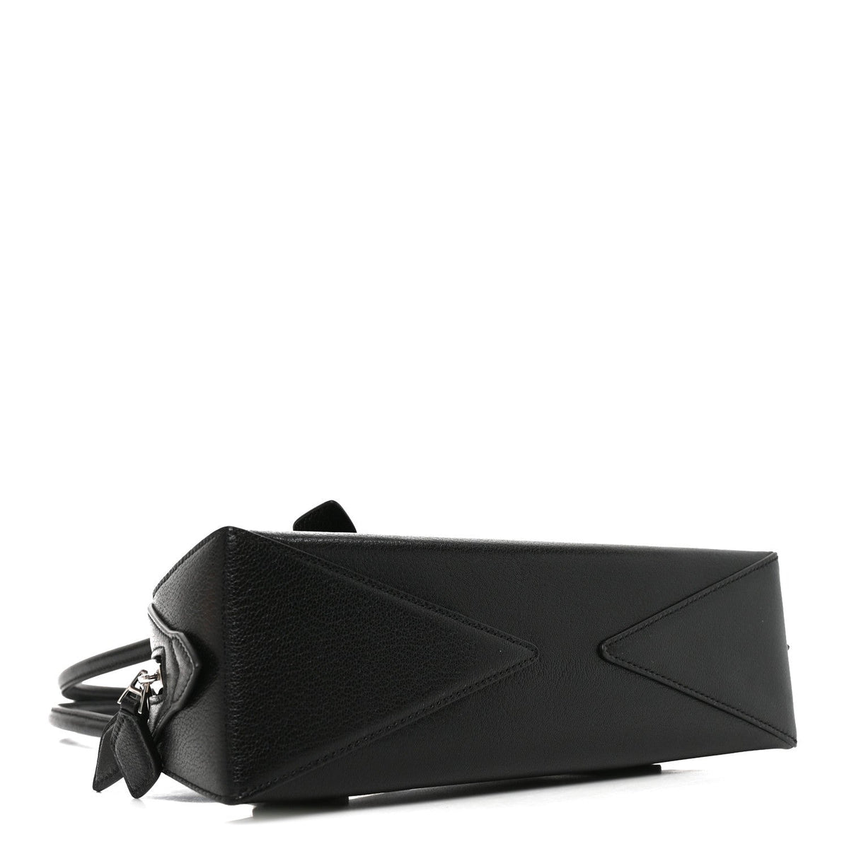 Shiny Goatskin Small Le Teckel Bag Black
