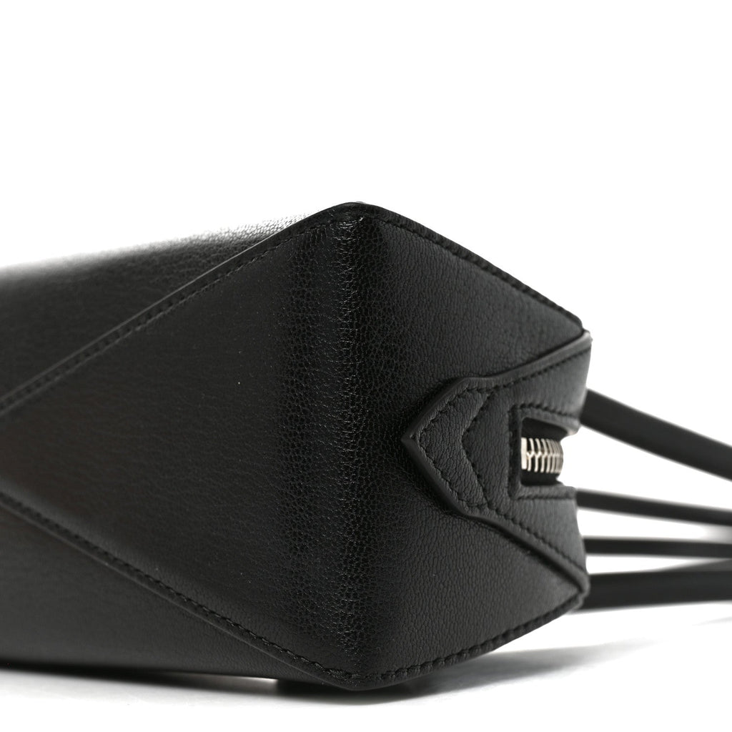 Shiny Goatskin Small Le Teckel Bag Black