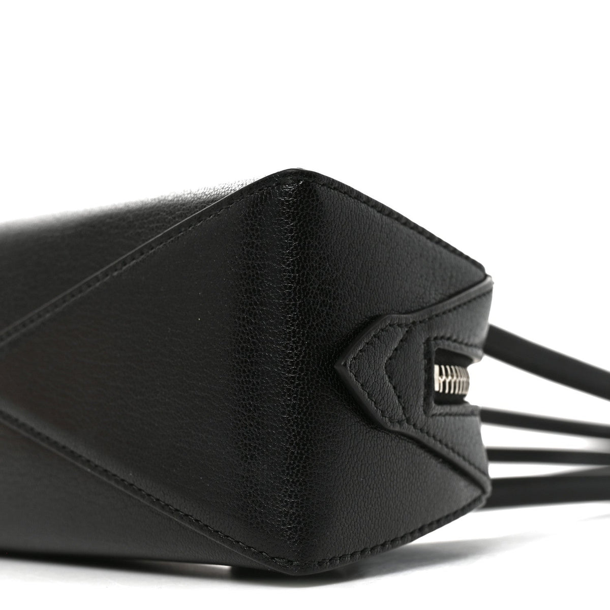 Shiny Goatskin Small Le Teckel Bag Black
