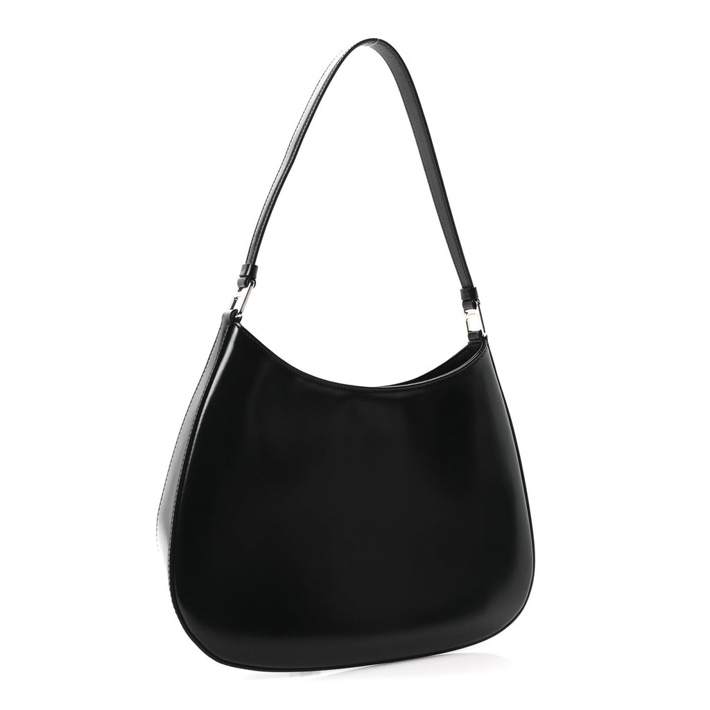 Spazzolato Cleo Shoulder Bag Black