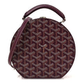 Goyardine Alto Hatbox Burgundy