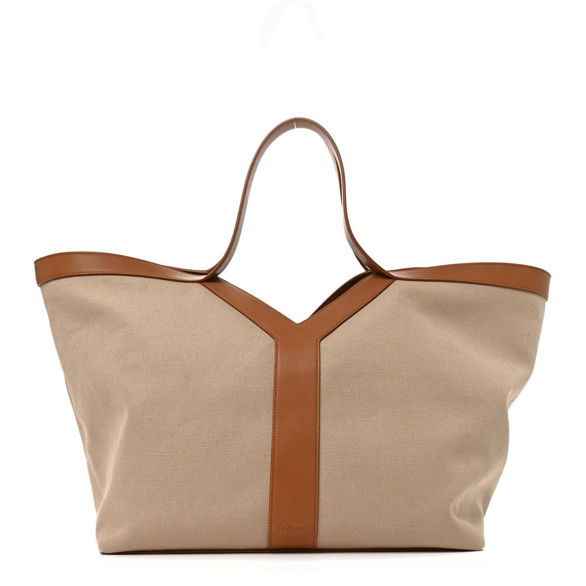 Canvas Calfskin Y Tote Desert Dust Brick