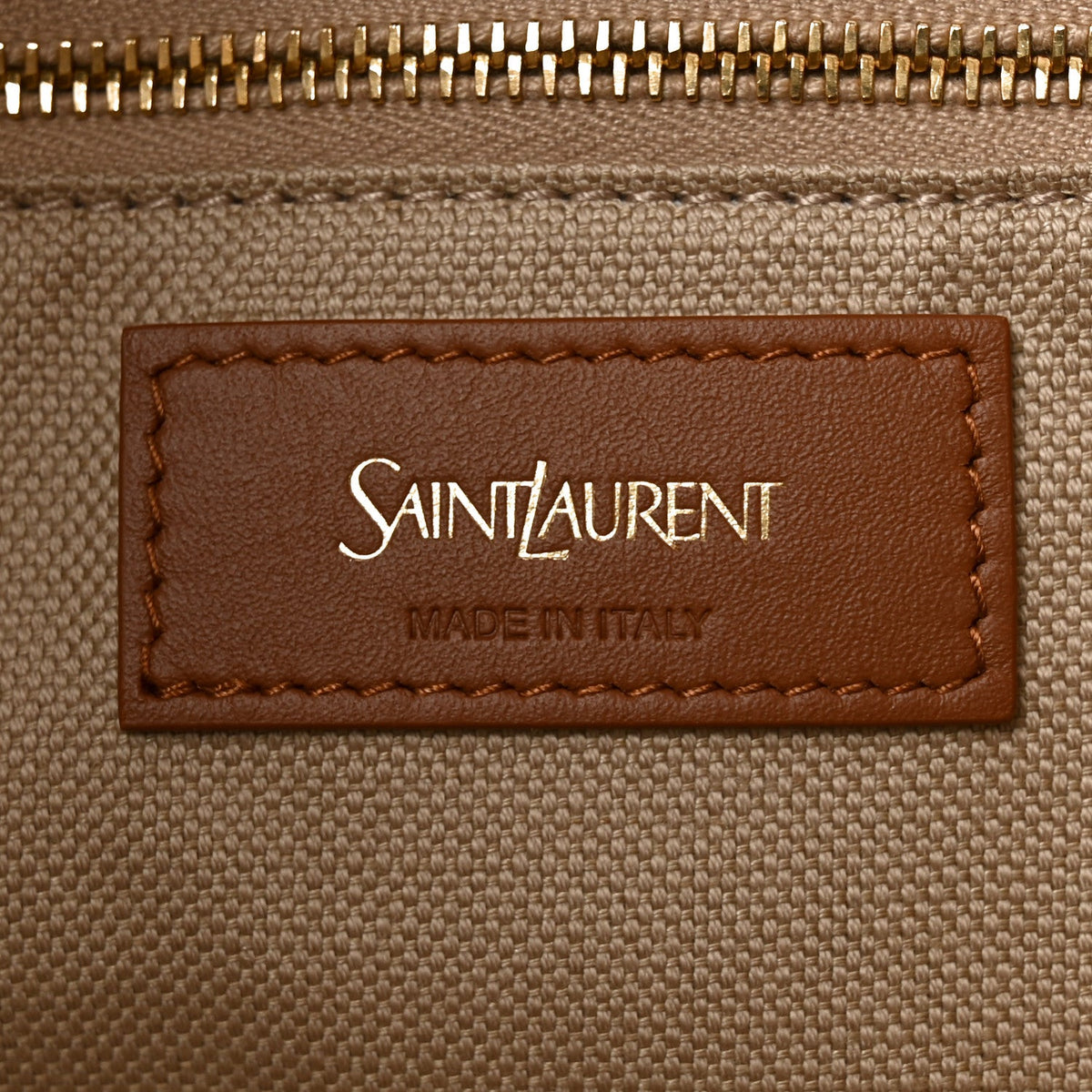Canvas Calfskin Y Tote Desert Dust Brick