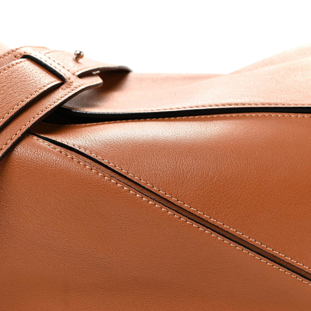 Calfskin Medium Puzzle Bag Tan